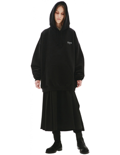 Черное худи с принтом Fuck Verb Vetements
