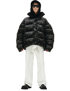 Дутый пуховик All Over Logo Balenciaga