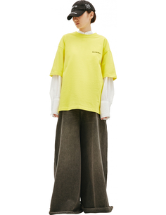 Желтая футболка с логотипом Balenciaga