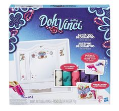 Набор для лепки из пластилина DohVinci Украшение - стикер для стены белый