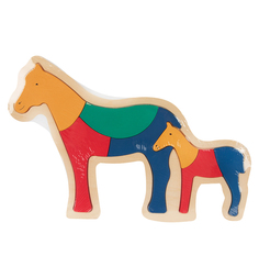 Деревянный конструктор Wooden Toys Лошади