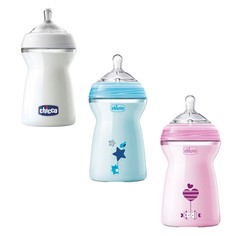 Бутылочка Chicco Natural Feeling, с 6 месяцев, 330 мл,