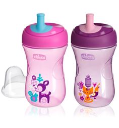 Поильник Chicco Advanced Cup с трубочкой, с 12 месяцев