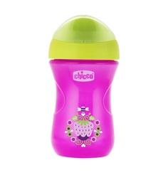 Поильник Chicco Easy cup Клубничка носик ободок, с 12 месяцев