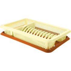 сушилка для посуды PLAST TEAM Лилия с поддоном, 30,5х48х17