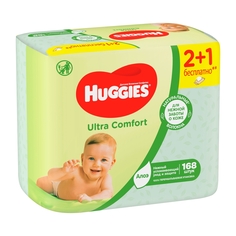 Салфетки Huggies «Ultra Comfort Aloe», 168 шт