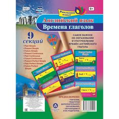 Раскладной плакат Издательство Учитель Английский язык. Времена глаголов