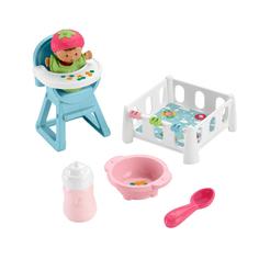 Игровой набор Fisher-Price Little People Малыши делюкс Snack & Snooze