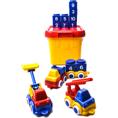 Игровой набор Viking Toys Строители - Построй машинки, 23 см