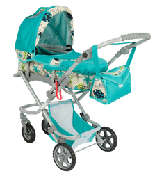 Коляска для кукол Wakart Кая бирюзовая 85 х 44 х 90 см