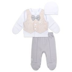 Комплект кофта/ползунки/рукавички/чепчик Leo Маркиз Лео