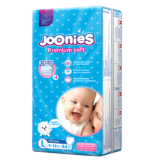 Трусики-подгузники Joonies Premium Soft, р. 4, 9-14 кг, 44 шт