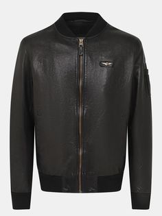 Aeronautica Militare Кожаный бомбер