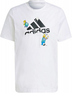 Футболка мужская adidas Simpsons Snowball Fight Graphic, размер 52-54