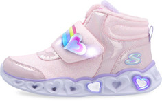 Кроссовки высокие утепленные для девочек Skechers Heart Lights, размер 28.5