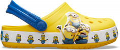 Шлепанцы детские Crocs CrocsFL Minions Multi Clg K, размер 31-32