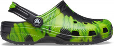 Шлепанцы Crocs Classic Tie Dye Graphic Clog, размер 41-42