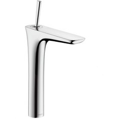 Смеситель для раковины Hansgrohe PuraVida высокий, с донным клапаном, хром (15072000)
