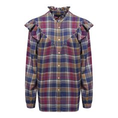 Рубашка из хлопка и вискозы Polo Ralph Lauren