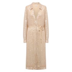 Платье из вискозы с отделкой пайетками Dries Van Noten