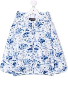 Monnalisa куртка с капюшоном и принтом