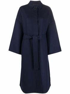 Jil Sander кашемировое пальто оверсайз с поясом