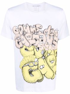 Comme Des Garçons Shirt футболка с принтом Kaws