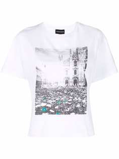 Emporio Armani футболка с графичным принтом