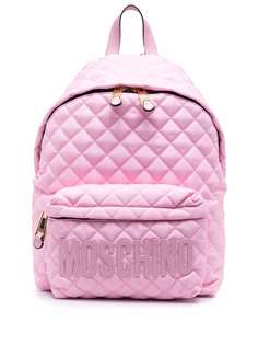 Moschino стеганый рюкзак с логотипом