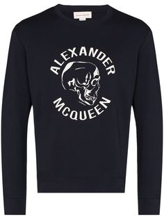 Alexander McQueen толстовка с вышитым логотипом
