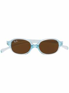 RAY-BAN JUNIOR очки в прозрачной круглой оправе