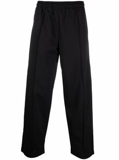 Marcelo Burlon County of Milan RURAL CROSS LOOSE TRACK PANTS BLACK BLUE