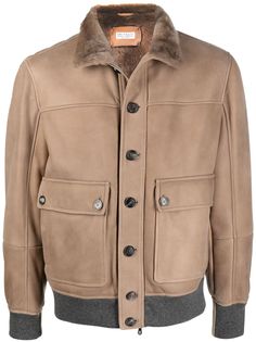 Brunello Cucinelli куртка с мехом