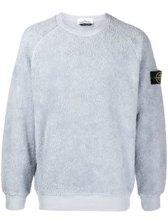 Stone Island толстовка с нашивкой-логотипом