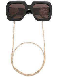 Gucci Eyewear солнцезащитные очки в квадратной оправе
