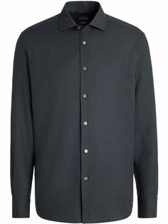 Ermenegildo Zegna рубашка с косым воротником