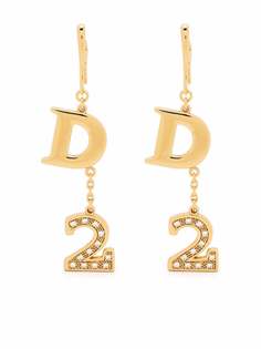 Dsquared2 серьги-подвески с логотипом