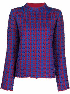 Jil Sander двухцветный джемпер с длинными рукавами