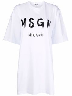 MSGM платье-футболка с логотипом