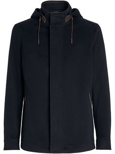 Ermenegildo Zegna куртка с потайной застежкой и капюшоном