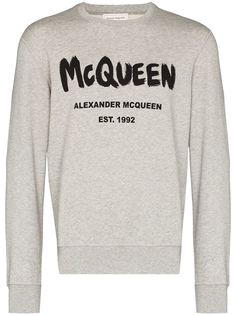 Alexander McQueen толстовка с принтом граффити
