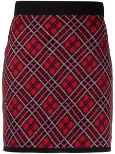 Pinko трикотажная юбка в клетку