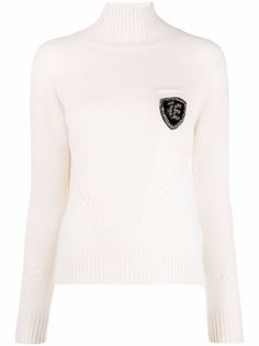 Ermanno Scervino джемпер с высоким воротником и нашивкой-логотипом