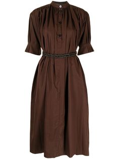 Jil Sander платье с воротником-стойкой