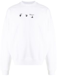 Off-White толстовка с логотипом Spray Marker Arrows
