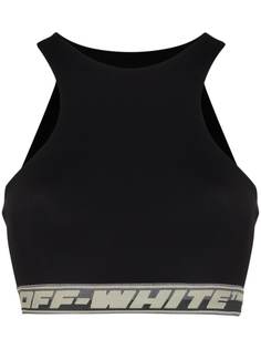 Off-White спортивный бюстгальтер с логотипом