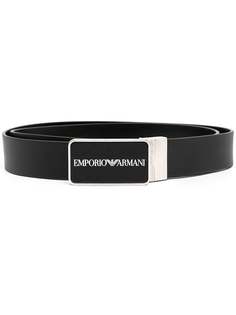 Emporio Armani ремень с пряжкой-логотипом