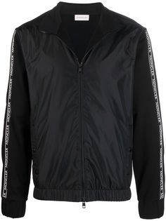 Moncler куртка со вставками и логотипом