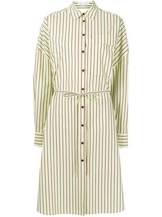 Proenza Schouler White Label полосатое платье-рубашка с поясом