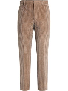 Ermenegildo Zegna вельветовые брюки строгого кроя